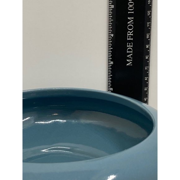 Vintage mid-century country blue planter marked USA - Picture 7 of 8